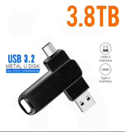 Memoria USB 3.2 de Alta Velocidad y 3.8 tb de Capacidad