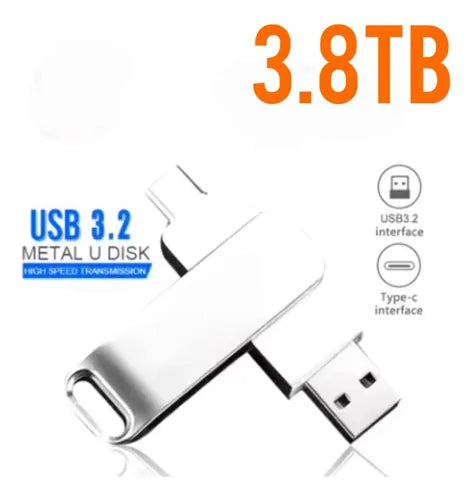 Memoria USB 3.2 de Alta Velocidad y 3.8 tb de Capacidad